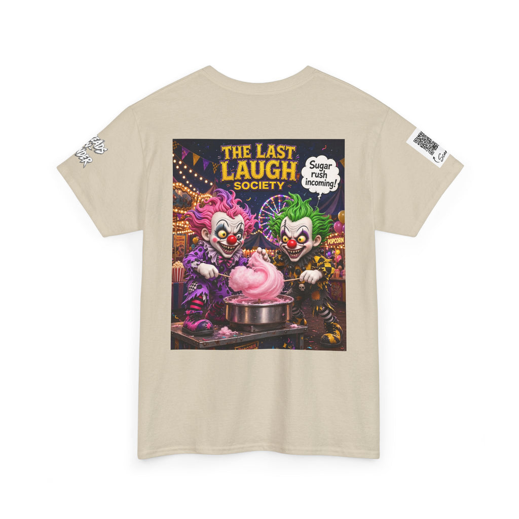 The Last Laugh Society Tee #134 — Carnival Clown Horror Graphic T-Shirt