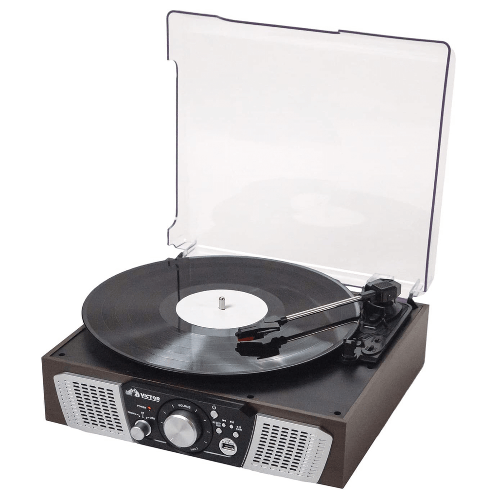 Victor Lakeshore 5-in-1 Hybrid BT Turntable System Espresso - Refurbished