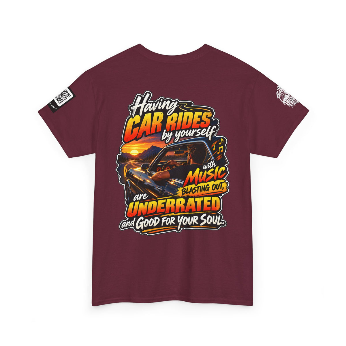 Solo Car Rides With Music Are Good for the Soul Back Graphic Tee