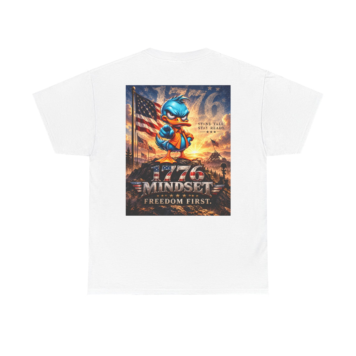 1776 Mindset — Freedom First Back Graphic Tee
