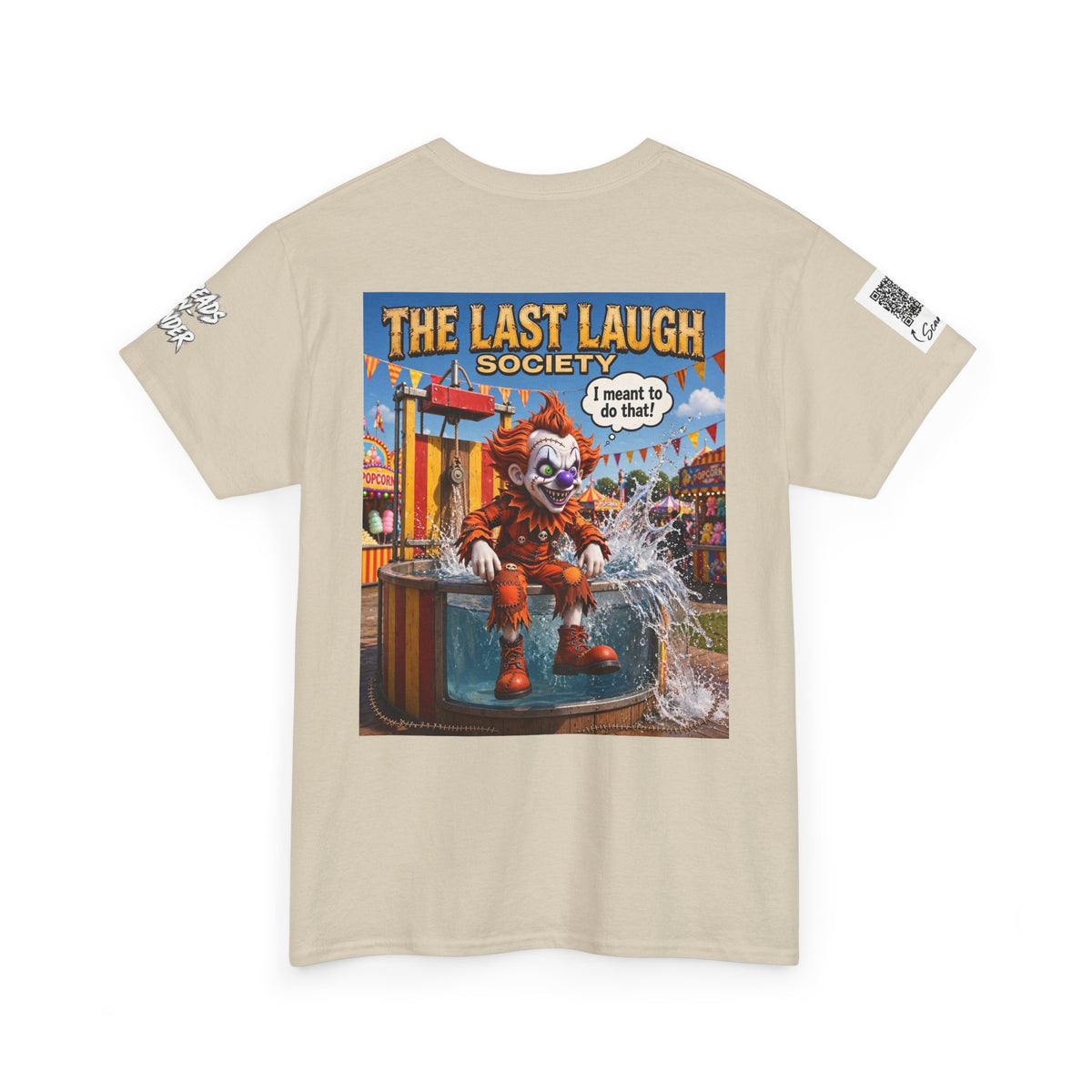 The Last Laugh Society Tee #166 — Carnival Clown Horror Graphic T-Shirt