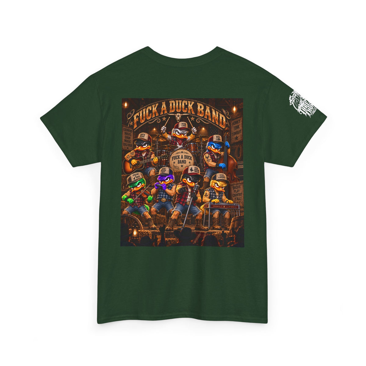 FUCK A DUCK BAND — Honky-Tonk Duck Band Back Graphic Tee