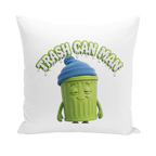 TRASH CAN MAN Throw Pillows