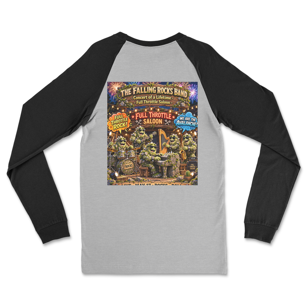 Falling Rocks COllection Classic Raglan Long Sleeve Shirt