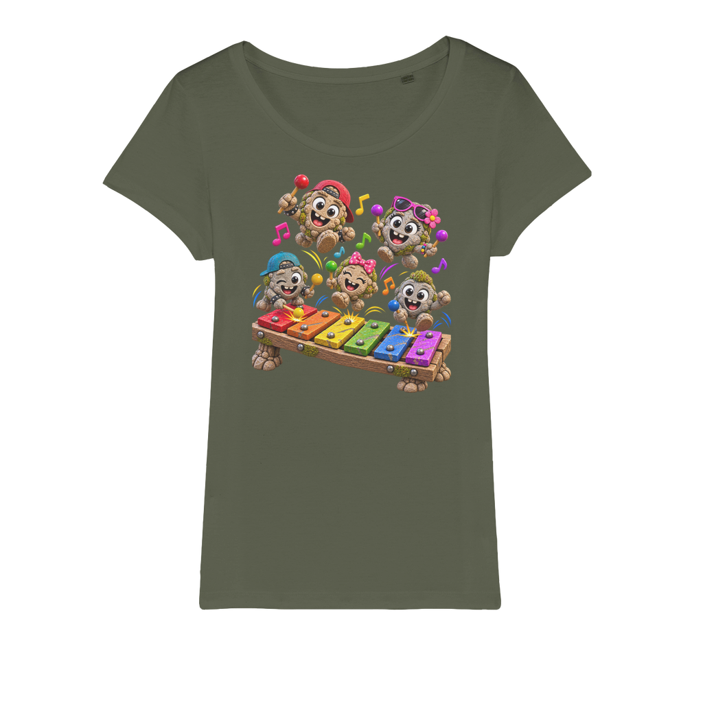Falling Rocks COllection Organic Jersey Womens T-Shirt