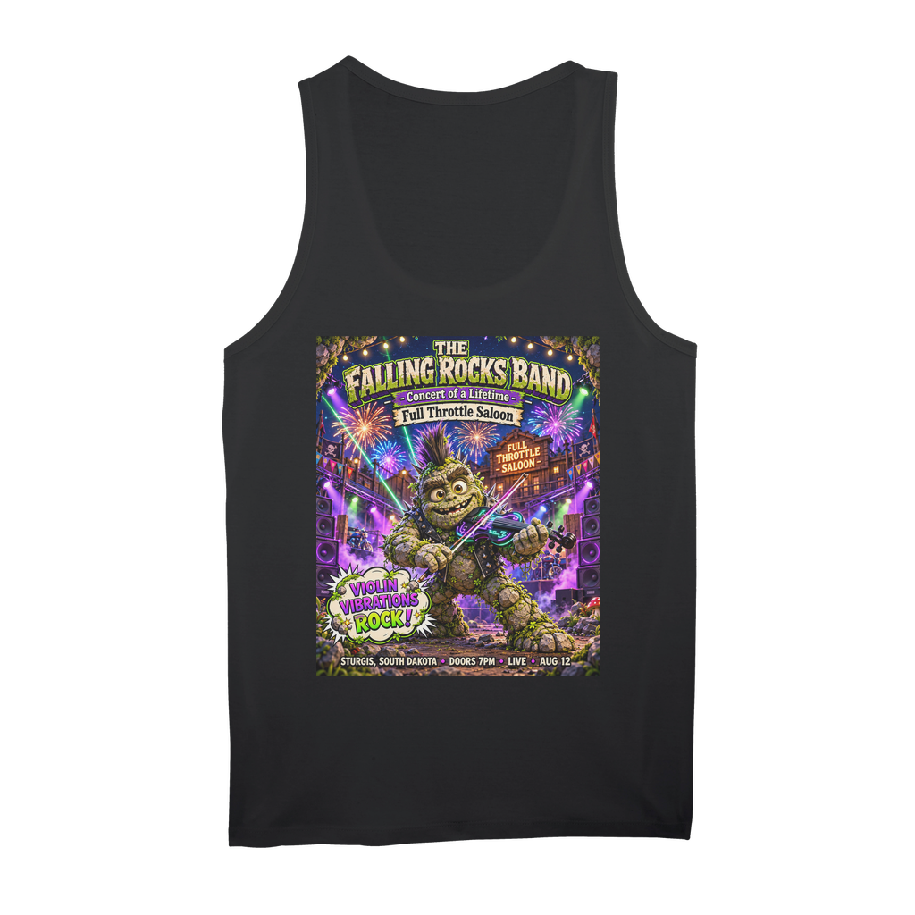 Falling Rocks COllection Organic Jersey Unisex Tank Top