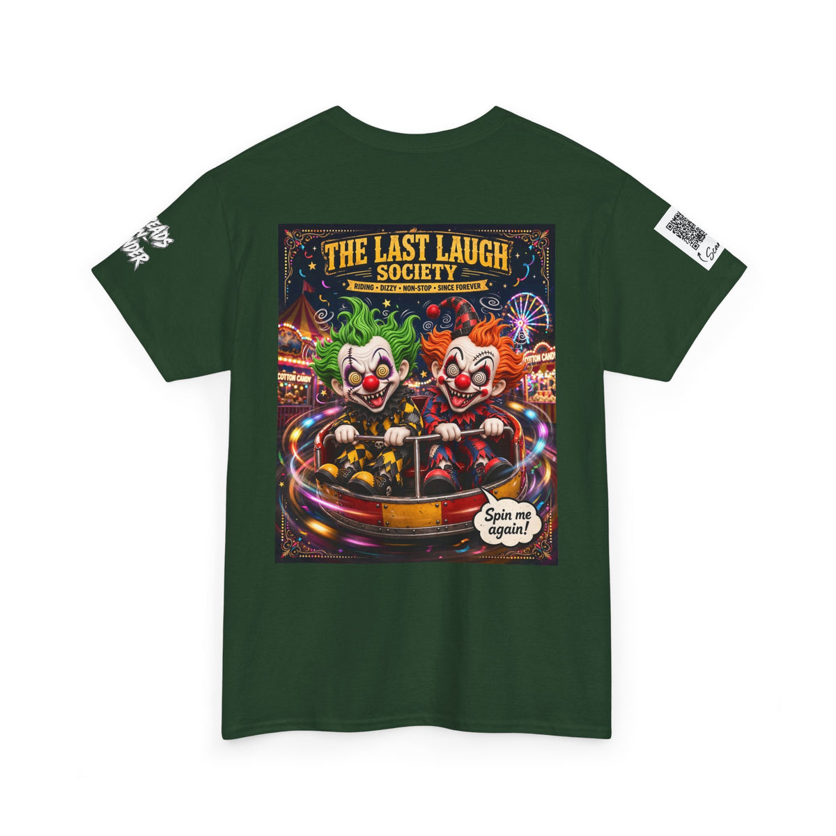 The Last Laugh Society Tee #139 — Carnival Clown Horror Graphic T-Shirt