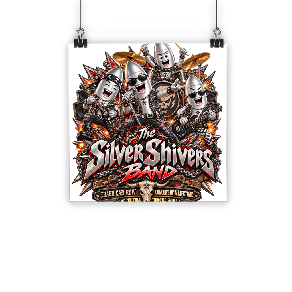 The Silver Shivers Band Classic Poster