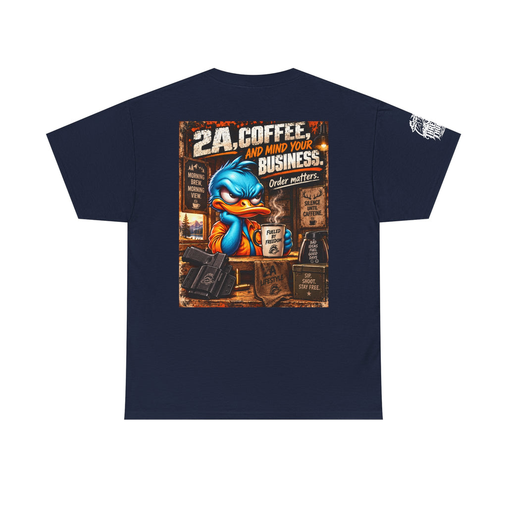 2A, Coffee, and Mind Your Business Back Graphic Tee