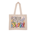 Trash Can Row Large Organic Tote Bag