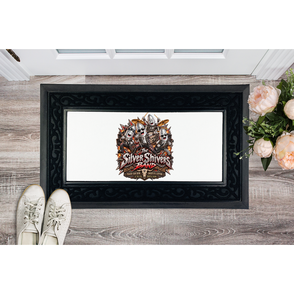The Silver Shivers Band Sublimation Heavy Duty Door Mat