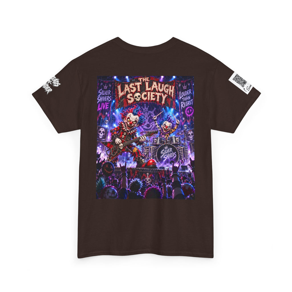The Last Laugh Society Tee #123 — Carnival Clown Horror Graphic T-Shirt