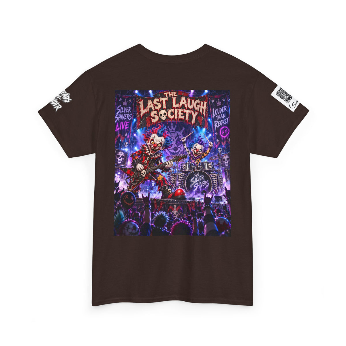 The Last Laugh Society Tee #123 — Carnival Clown Horror Graphic T-Shirt