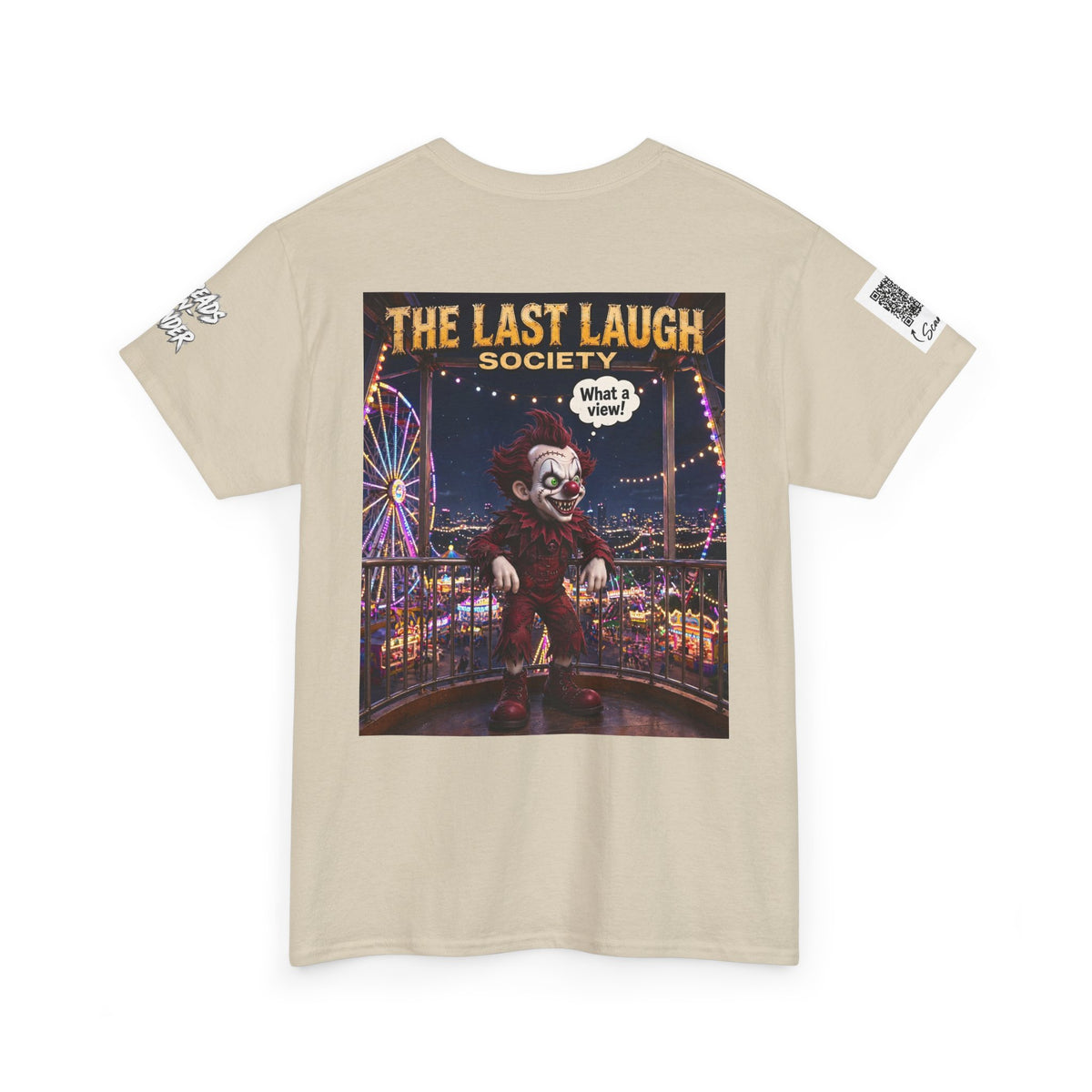 The Last Laugh Society Tee #101 — Carnival Clown Horror Graphic T-Shirt