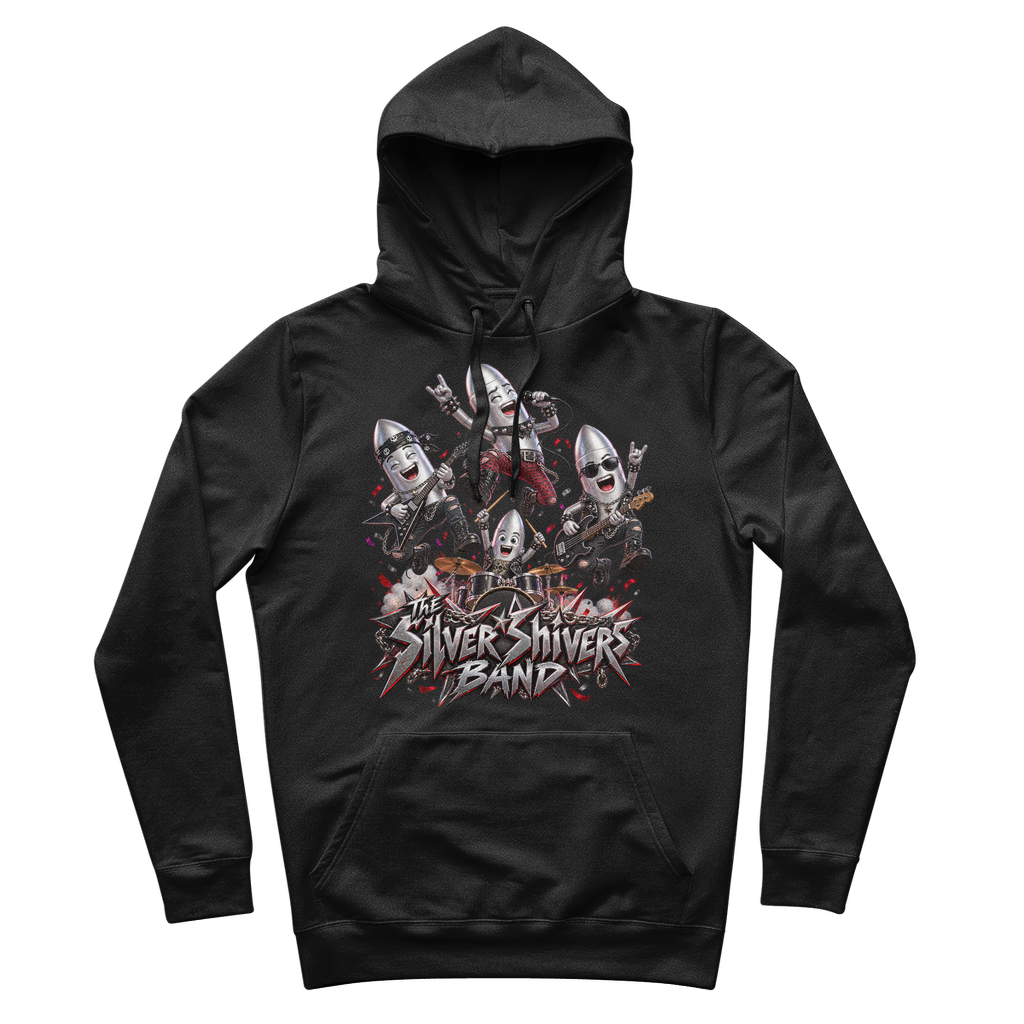 The Silver Shivers Band 100% Organic Cotton Hoodie