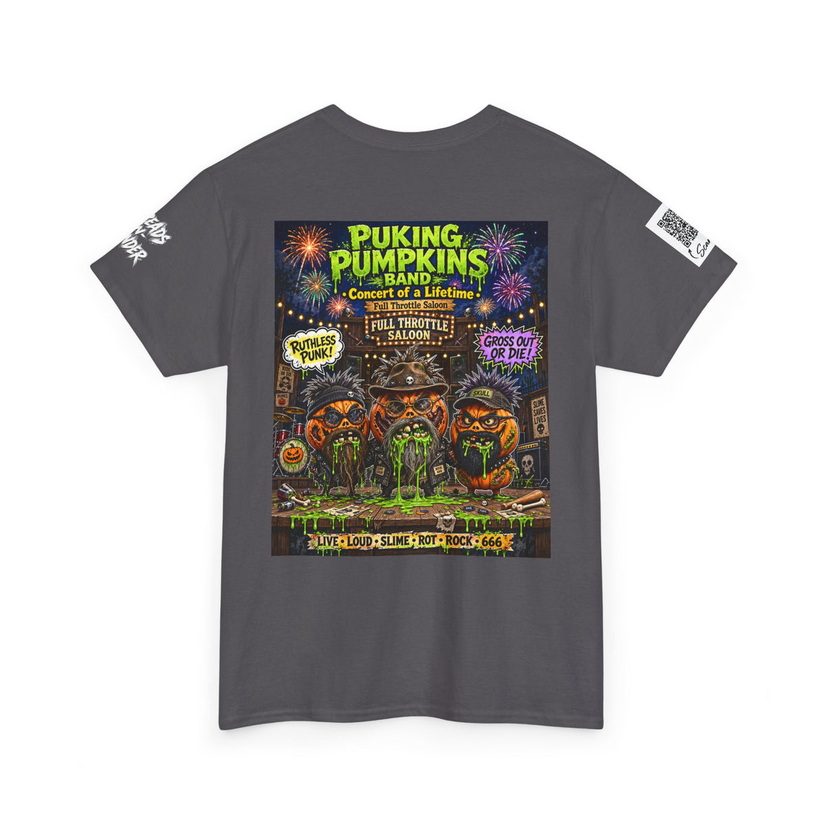 The puking Pumpkins Band #00— Concert of Life - Horror Graphic T-Shirt