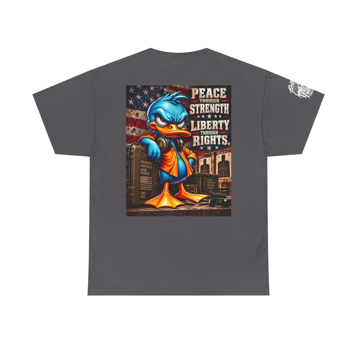 Peace Through Strength, Liberty Through Rights Back Graphic Tee