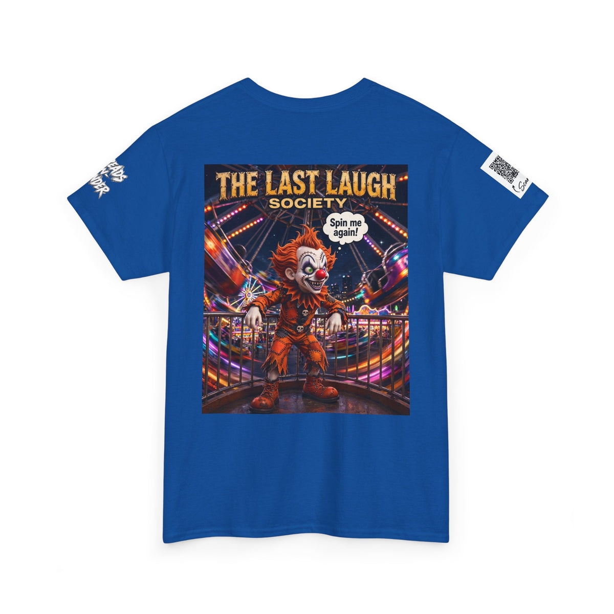 The Last Laugh Society Tee #163 — Carnival Clown Horror Graphic T-Shirt