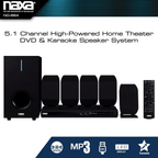 Naxa 5.1 Channel Home Theater DVD & Karaoke Speaker System - Refurbished