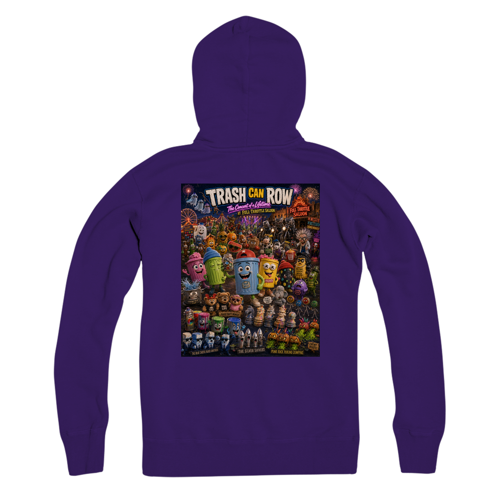 Trash Can Row: Concert for a Lifetime – Premium Adult Zip Hoodie