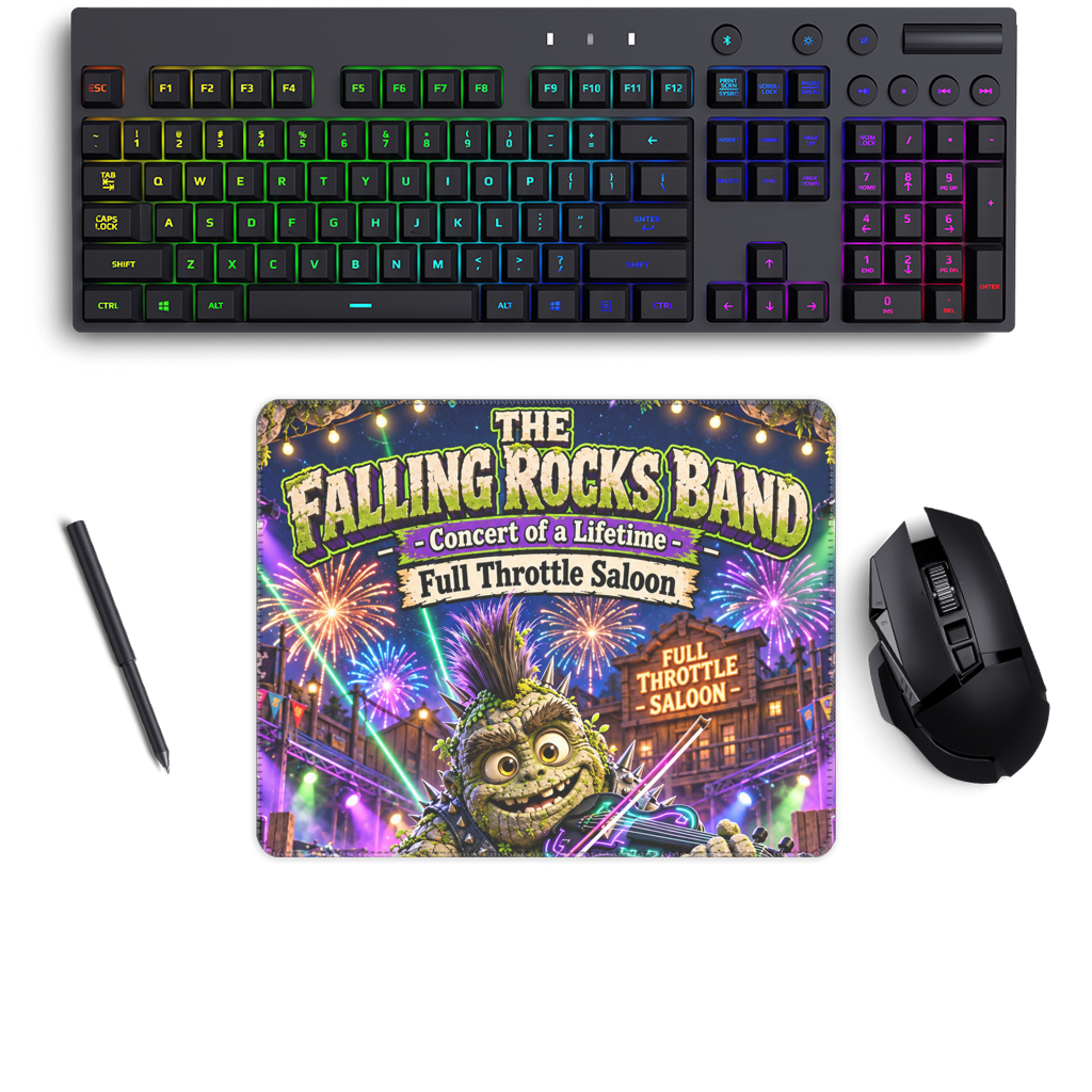 Falling Rocks COllection Medium Gaming Pad