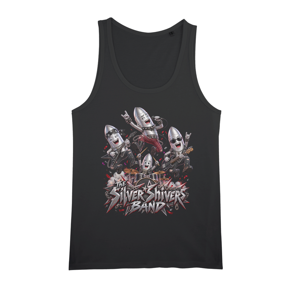 The Silver Shivers Band Organic Jersey Womens Tank Top