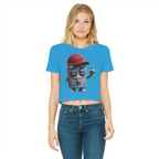ANGRY CAN MAN 3.0 Classic Women's Cropped Raw Edge T-Shirt