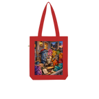 Trash Can Row Organic Tote Bag