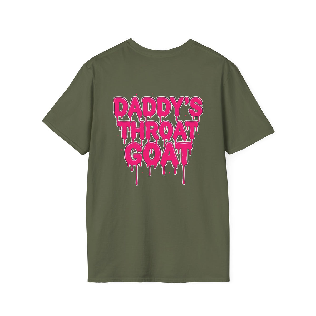 Graphic Tee — "Daddy's Throat" Drip Lettering Shirt