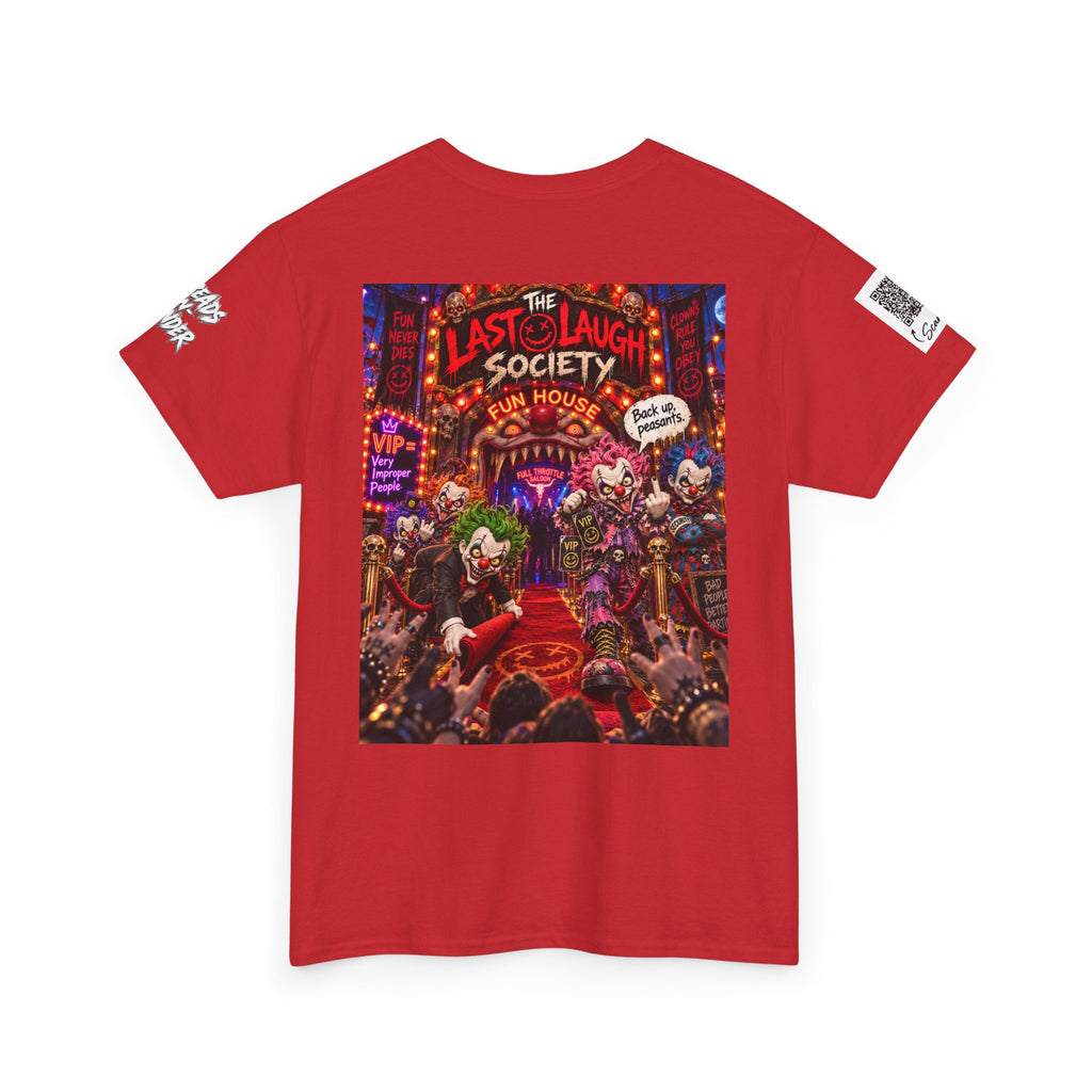 The Last Laugh Society Tee #148 — Carnival Clown Horror Graphic T-Shirt
