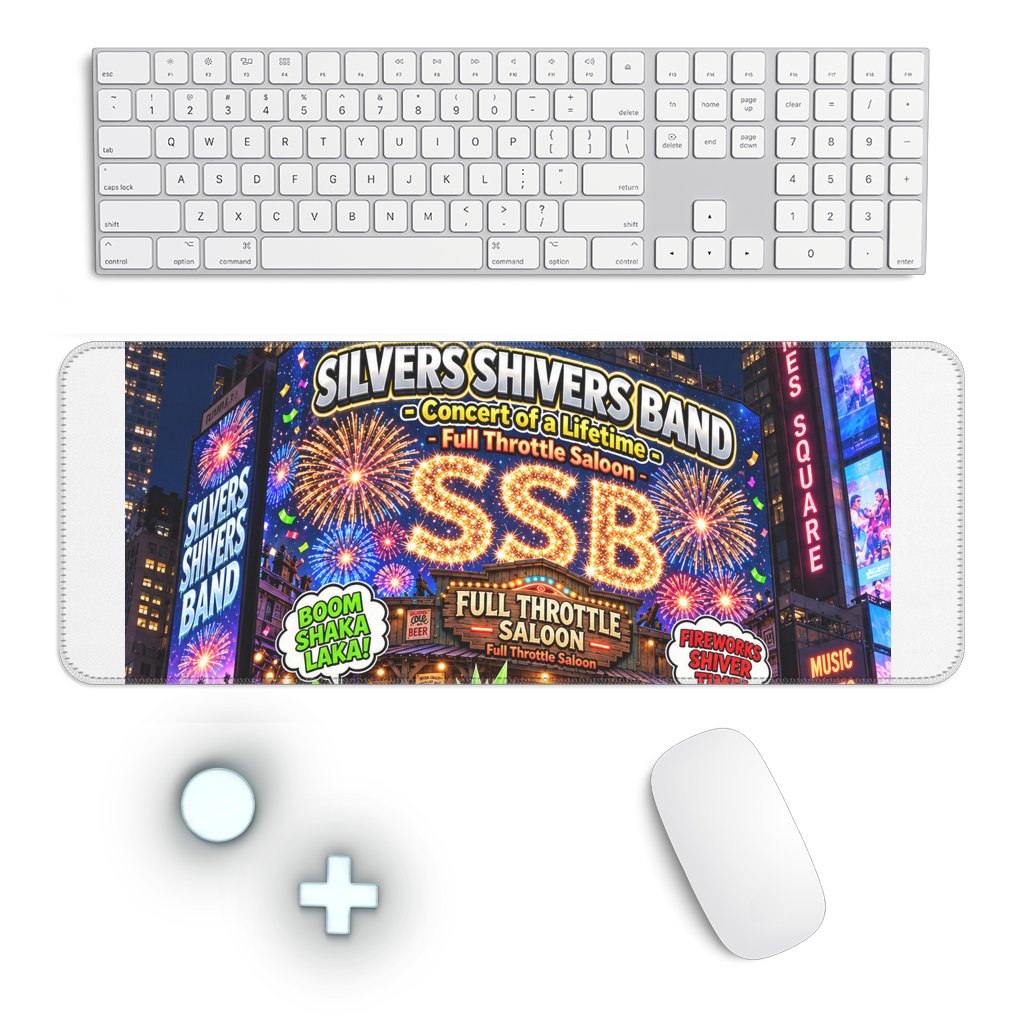 The Silver Shivers Band Gaming Mouse Pad