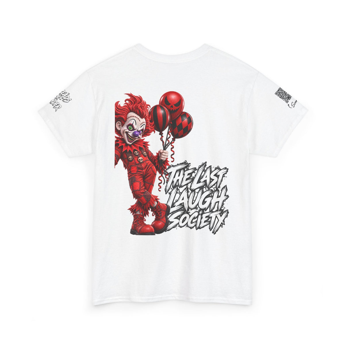 The Last Laugh Society Tee #126 — Carnival Clown Horror Graphic T-Shirt