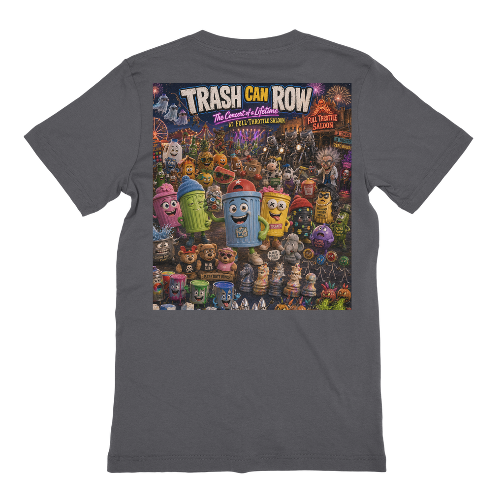 Trash Can Row: Concert for a Lifetime – Premium Jersey Adult T-Shirt