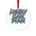 ANGRY CAN MAN 2.0 Glass Hanging Ornament