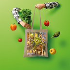 Trash Can Row Shopper Tote Bag