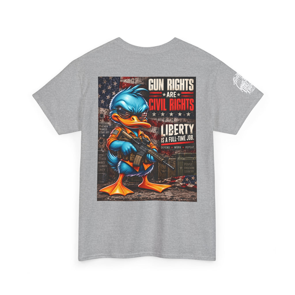 Gun Rights Are Civil Rights — Liberty Is a Full-Time Job Back Graphic Tee