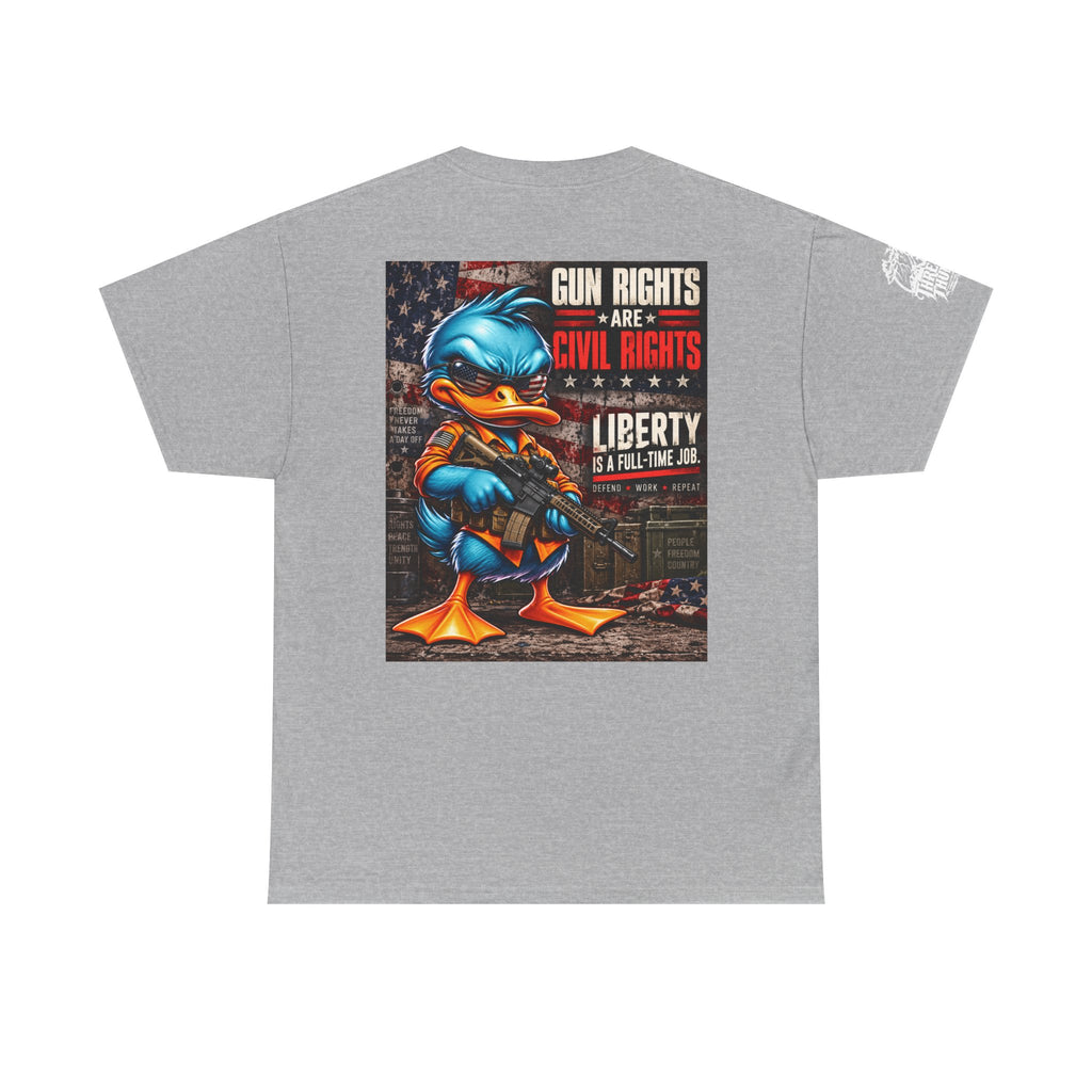 Gun Rights Are Civil Rights — Liberty Is a Full-Time Job Back Graphic Tee