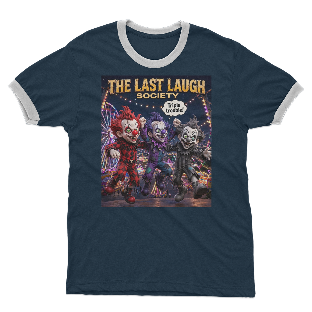 The Last Laugh Society Adult Ringer T-Shirt