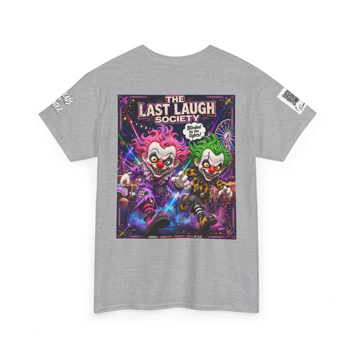 The Last Laugh Society Tee #138 — Carnival Clown Horror Graphic T-Shirt
