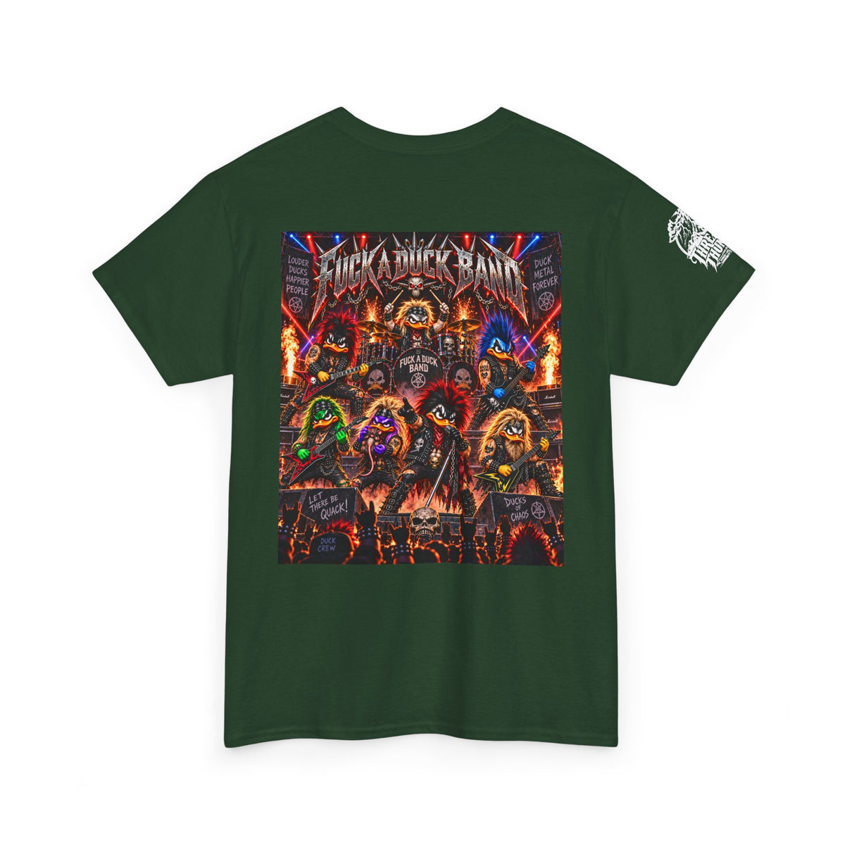 FUCK A DUCK BAND — Heavy Metal Monster Show Back Graphic Tee
