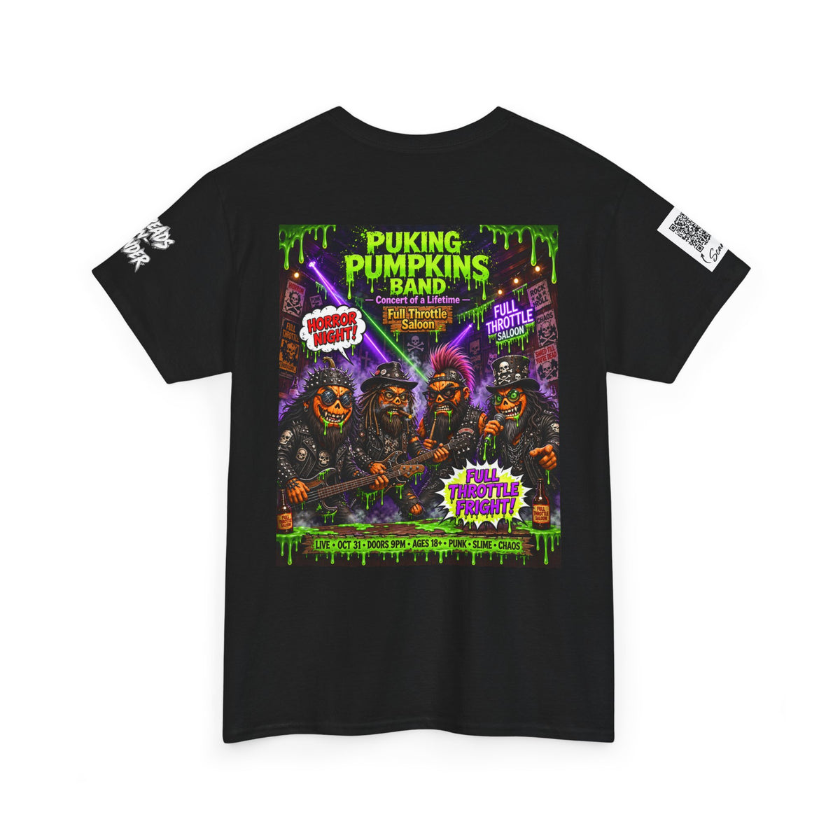 The Puking Pumpkins Punks #7 — Concert of Life - Horror Graphic T-Shirt