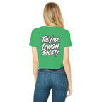 The Last Laugh Society Classic Women's Cropped Raw Edge T-Shirt