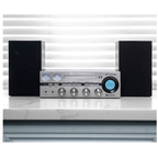 Victor Milwaukee 50W Desktop CD Stereo System Silver - Refurbished