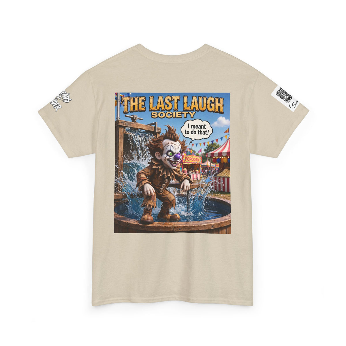 The Last Laugh Society Tee #113 — Carnival Clown Horror Graphic T-Shirt