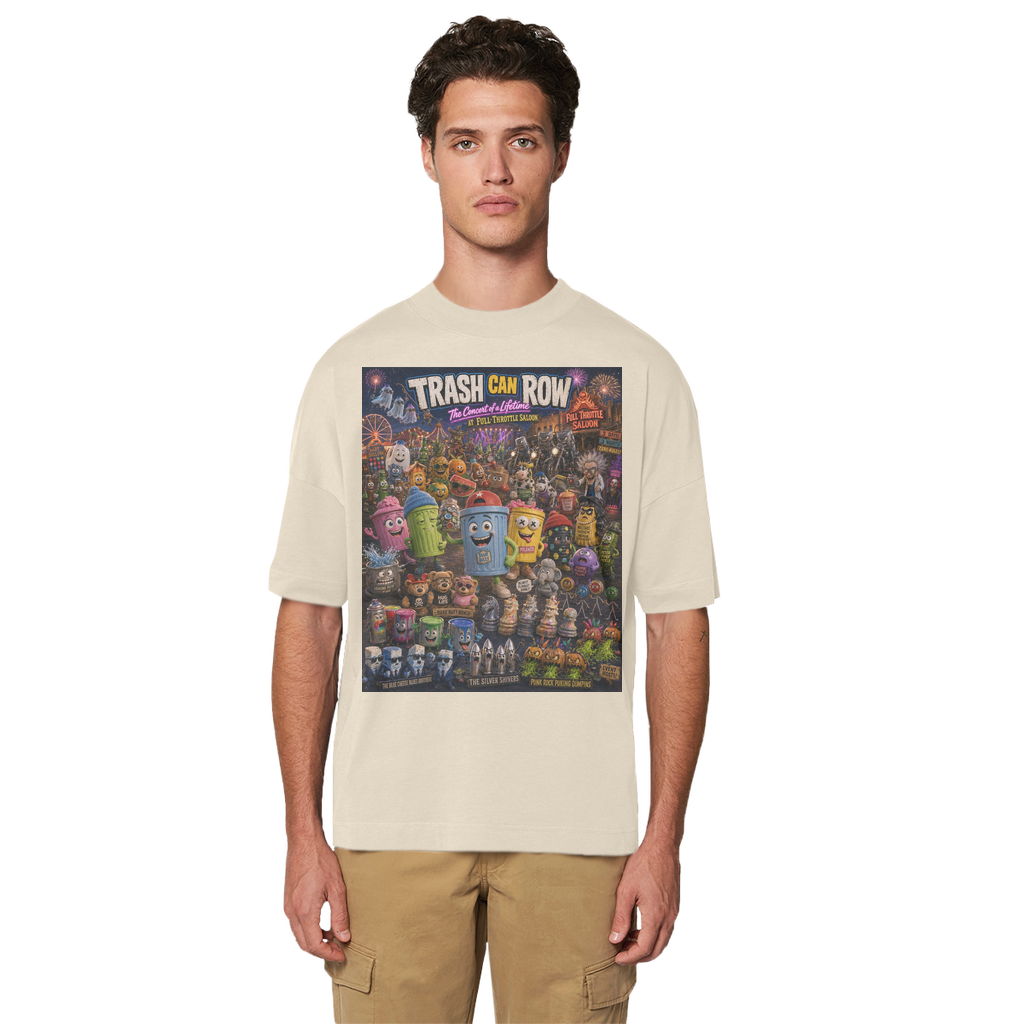 Trash Can Row CONCERT FOR A LIFETIME Premium Organic Oversized T-Shirt