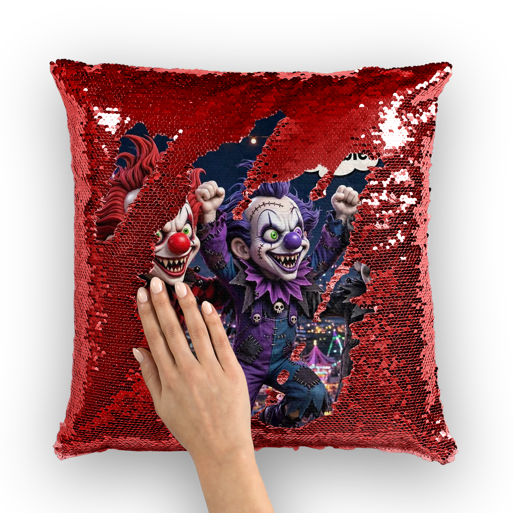 The Last Laugh Society Sequin Cushion Cover