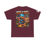 Support the Troops, Defend the Rights Back Graphic Tee