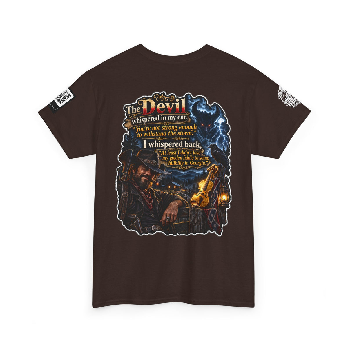 The Devil Whispered About the Storm — Georgia Hillbilly Back Graphic Tee