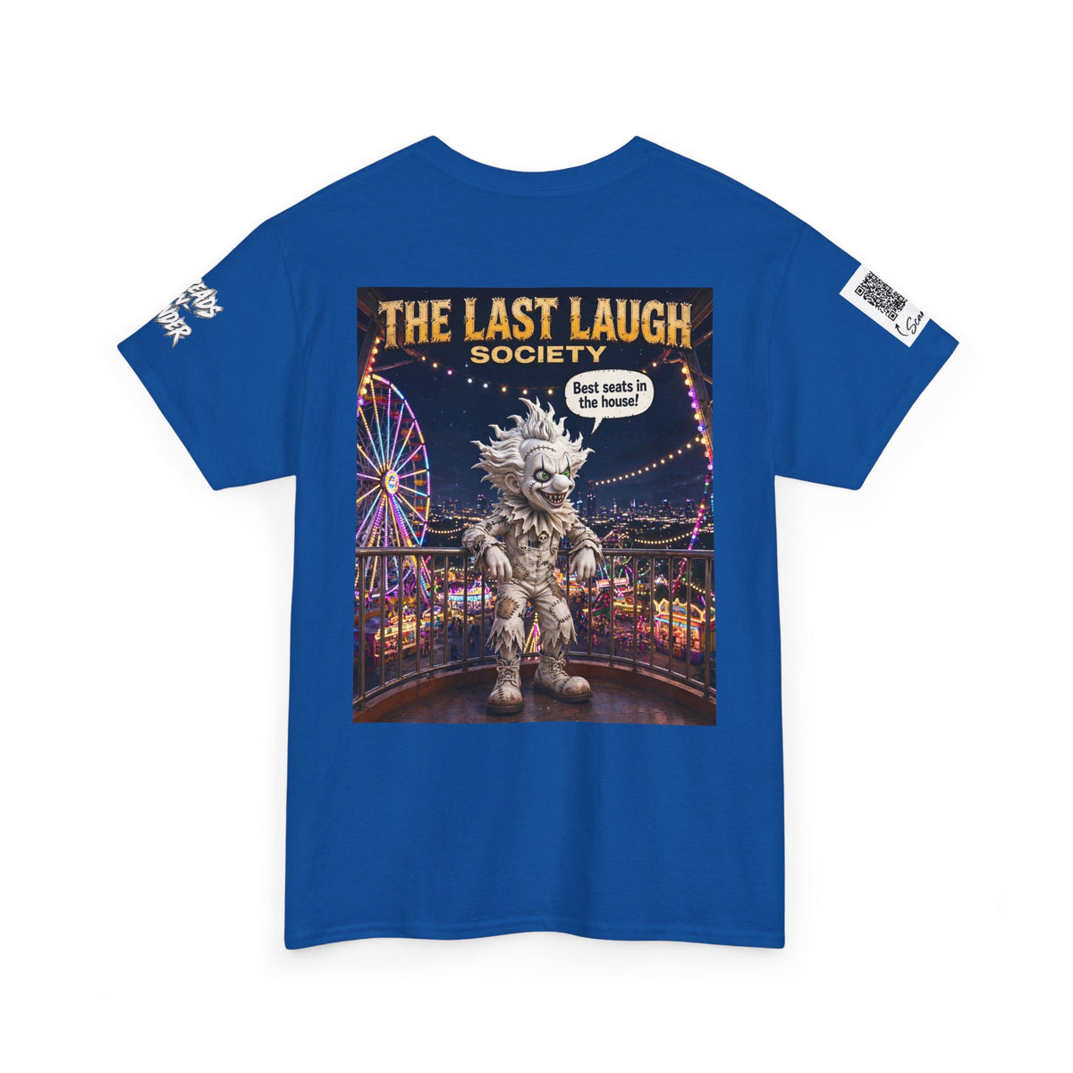 The Last Laugh Society Tee #109 — Carnival Clown Horror Graphic T-Shirt