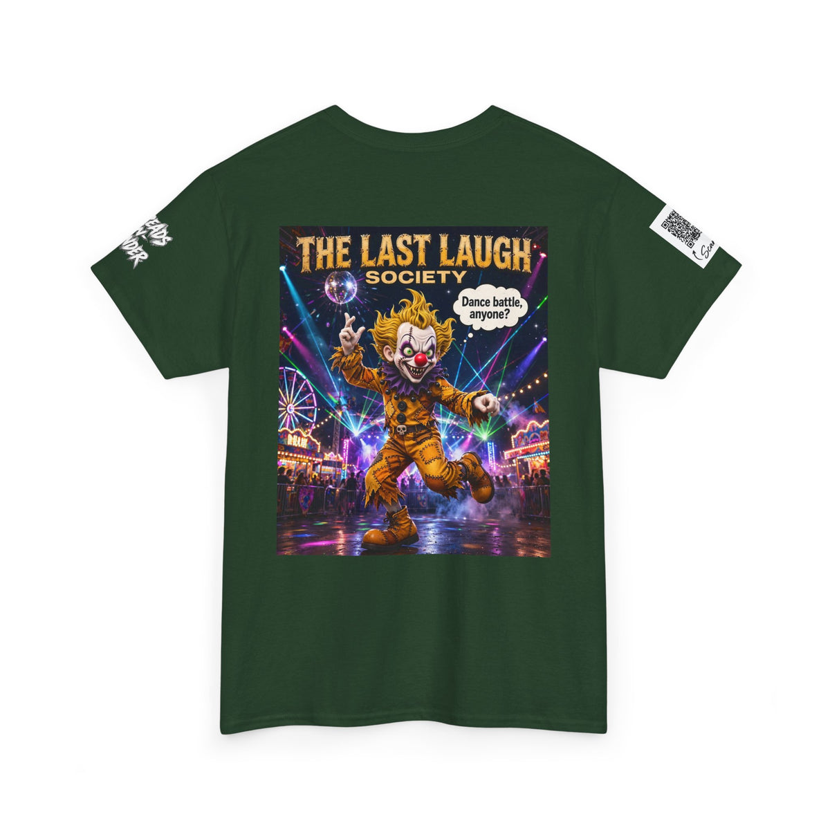 The Last Laugh Society Tee #152 — Carnival Clown Horror Graphic T-Shirt